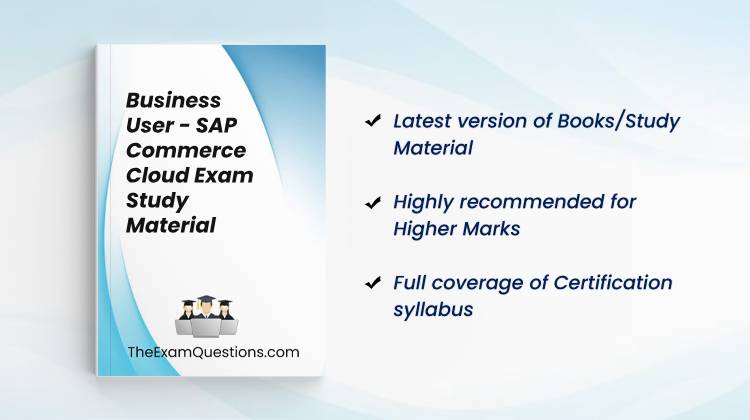 Books/Study Material - Business User - SAP Commerce Cloud {C_C4H32_2411}