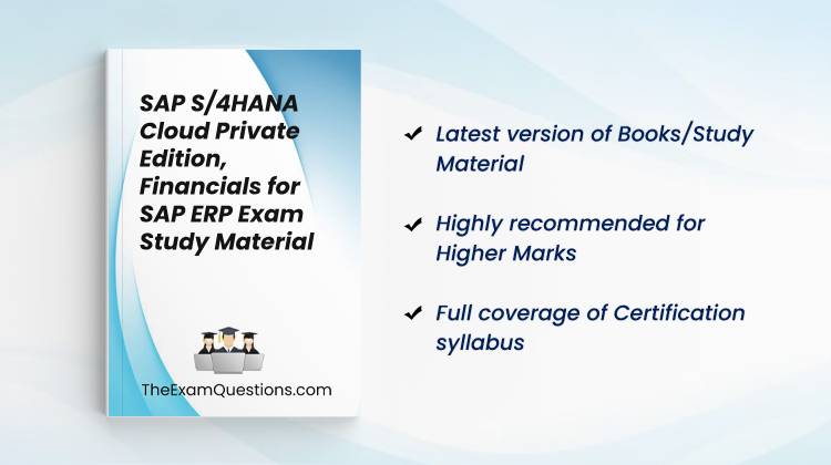 Books/Study Material - SAP S/4HANA Cloud Private Edition, Financials for SAP ERP { P_S4FIN_2023 }