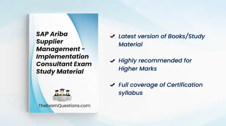 Books/Study Material - SAP Ariba Supplier Management - Implementation Consultant {C_ARSUM_2404}