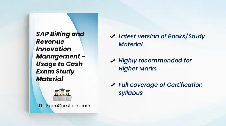 Books/Study Material - SAP Billing and Revenue Innovation Management - Usage to Cash {C_BRU2C_2020}