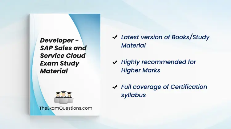 Books/Study Material - Developer - SAP Sales and Service Cloud {C_C4H46_2408}