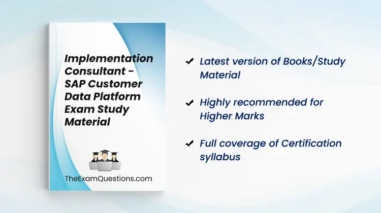 Books/Study Material - Implementation Consultant - SAP Customer Data Platform {C_C4H63_2411}