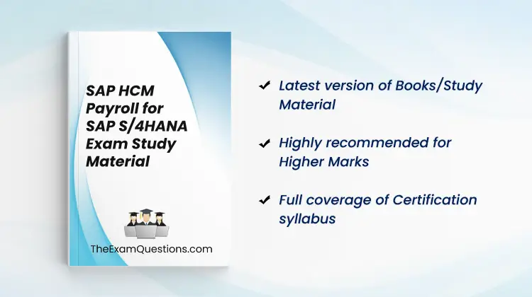 Books/Study Material - SAP HCM Payroll for SAP S/4HANA {C_HCMP_2311}