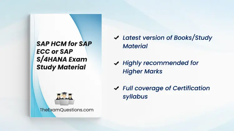 Books/Study Material - SAP HCM for SAP ECC or SAP S/4HANA {C_P2W12_2311}