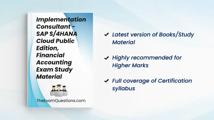 Books/Study Material - Implementation Consultant - SAP S/4HANA Cloud Public Edition, Financial Accounting {C_S4CFI_2504}