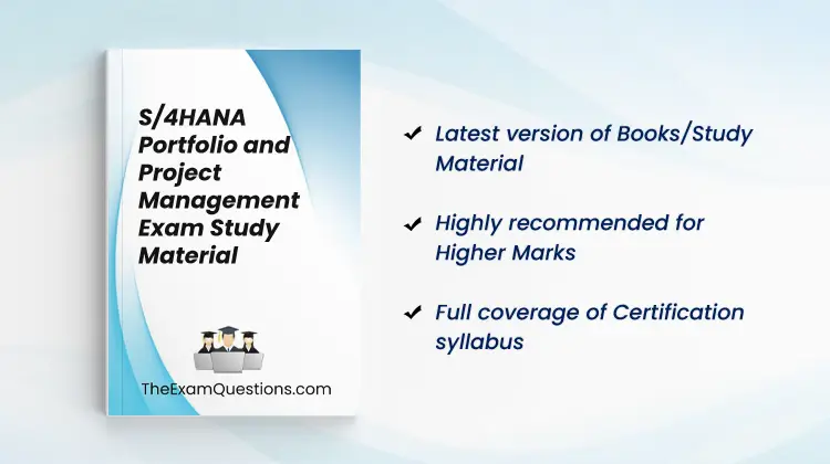 Books/Study Material - S/4HANA Portfolio and Project Management {C_S4PPM_2021}