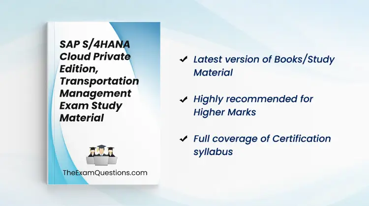 Books/Study Material - SAP S/4HANA Cloud Private Edition, Transportation Management {C_S4TM_2023}