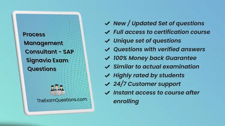Process Management Consultant - SAP Signavio {C_SIGPM_2403} Questions