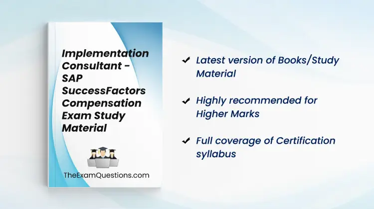 Books/Study Material - Implementation Consultant - SAP SuccessFactors Compensation {C_THR86_2505}