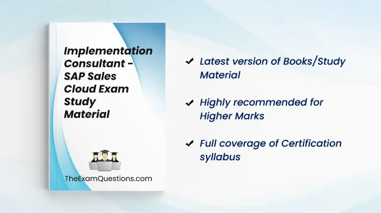 Books/Study Material - Implementation Consultant - SAP Sales Cloud {C_C4H41_2405}