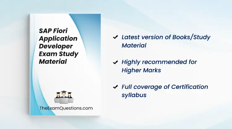 Books/Study Material - SAP Fiori Application Developer {C_FIORD_2502} 