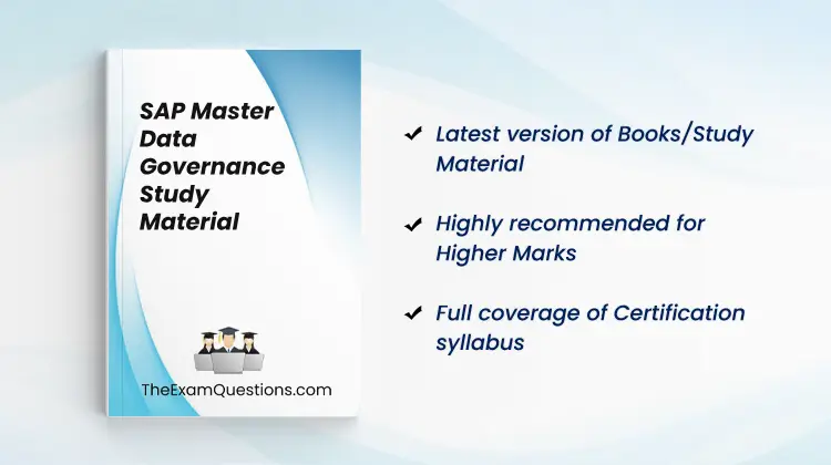 Books/Study Material - Master Data Governance {C_MDG_1909}
