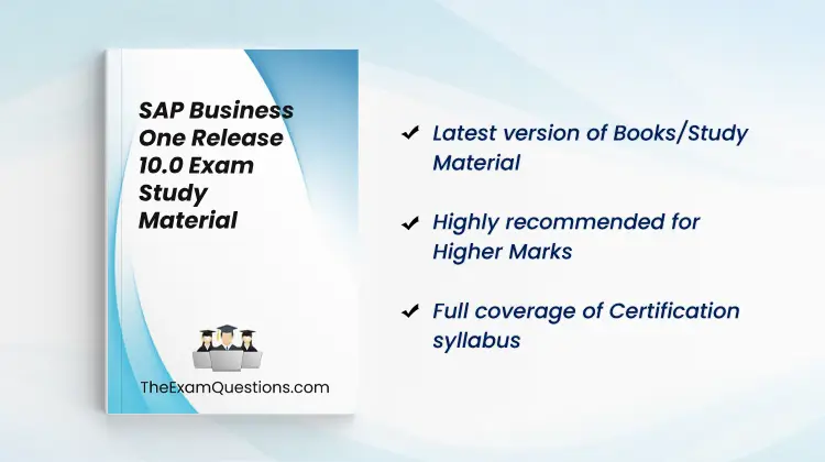 Books/Study Material - SAP Business One Release 10.0 {C_TB1200_10}