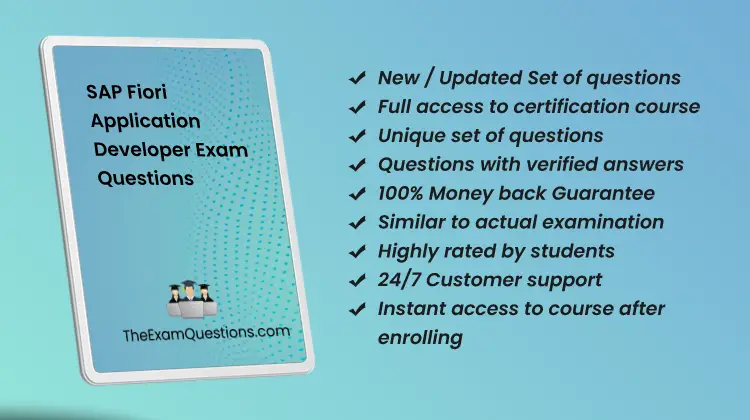 SAP Fiori Application Developer {C_FIORD_2502} Exam Questions 