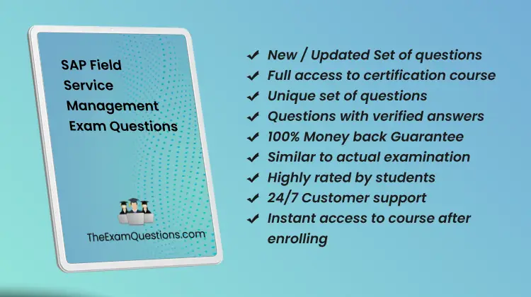 SAP Field Service Management {C_FSM_2211} Questions