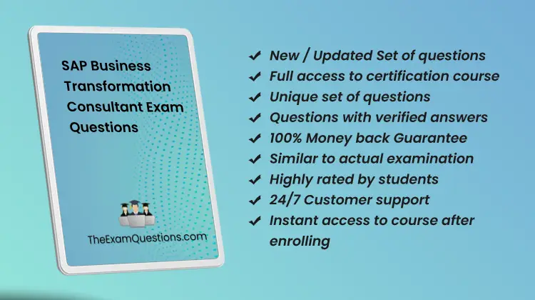 SAP Business Transformation Consultant {C_SIGBT_2409} Questions