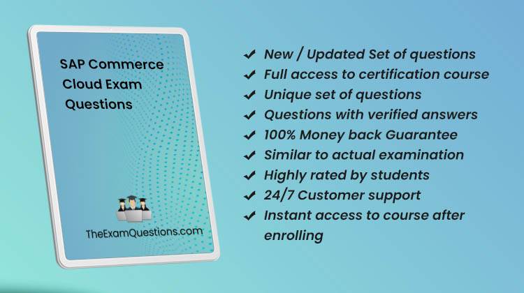 SAP Commerce Cloud {E_C4HYCP_12} Questions