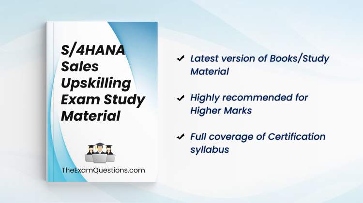 Books/Study Material - S/4HANA Sales 2021 Upskilling {C_TS460_2021}