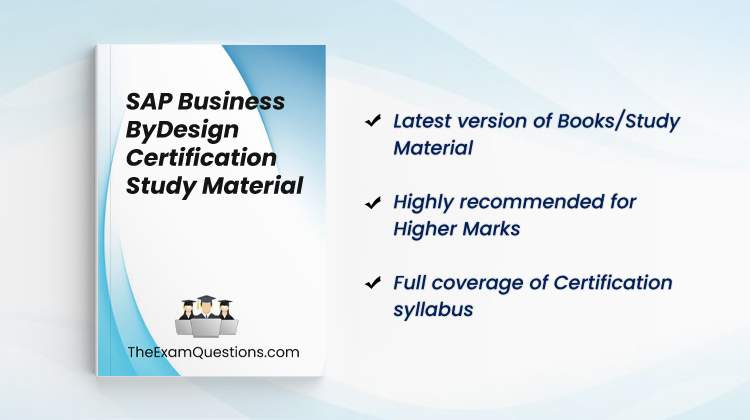 Books/Study Material - SAP Business ByDesign {C_BYD01_1811}