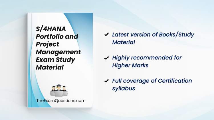 Books/Study Material - S/4HANA Portfolio and Project Management {C_S4PPM_2021}