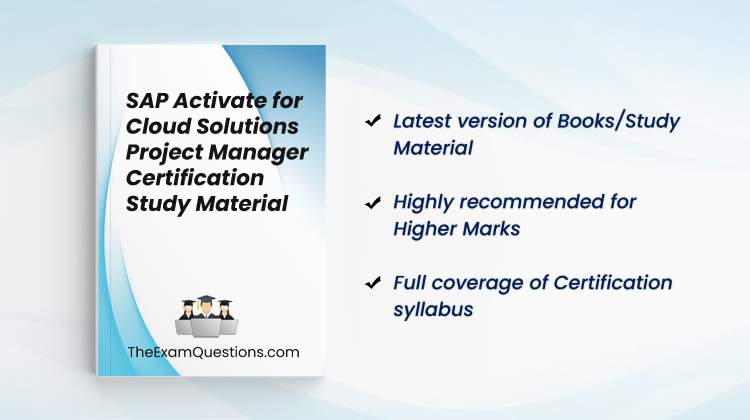 Books/Study Material - SAP Activate for Cloud Solutions Project Manager {E_ACTCLD_23}