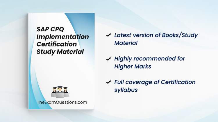 Books/Study Material - SAP CPQ Implementation {C_C4H420_13}