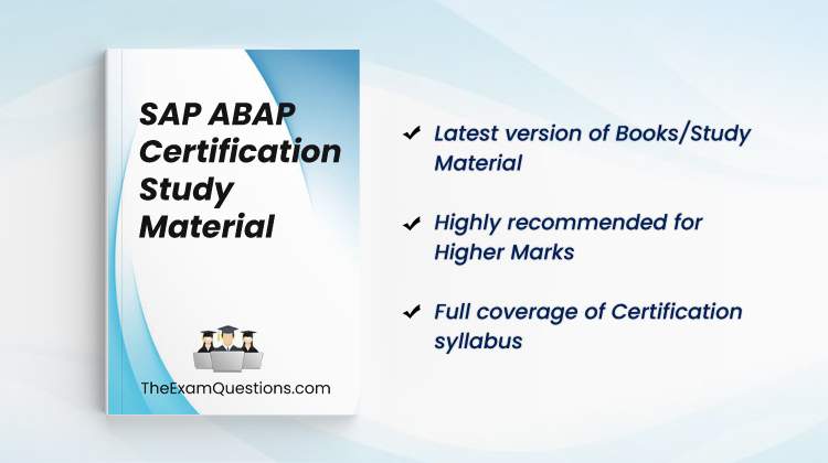 Books/Study Material - SAP ABAP 7.5 { C_TAW12_750 } Exam