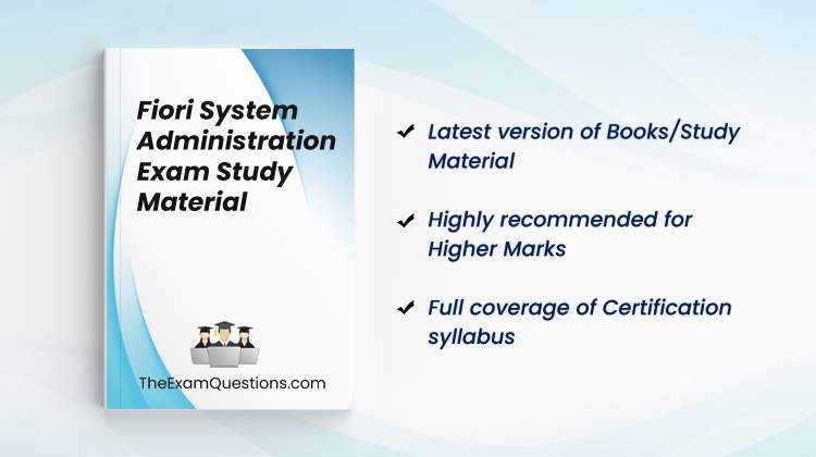 Books/Study Material - SAP Fiori System Administration {C_FIOAD_2020} 