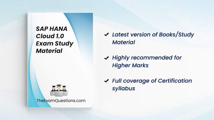 Books/Study Material - SAP HANA Cloud 1.0 {C_HCDEV_03}