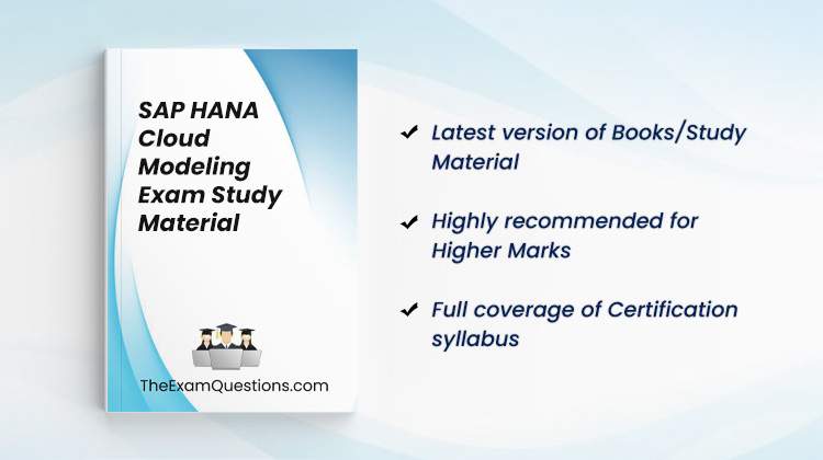 Books/Study Material - SAP HANA Cloud Modeling {C_HCMOD_03}