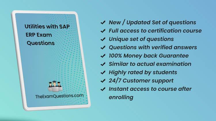 Utilities with SAP ERP {C_FSUTIL_60} Pdf Questions