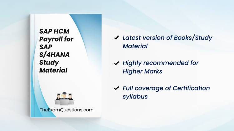 Books/Study Material - SAP HCM Payroll for SAP S/4HANA {C_HCMP_2311}