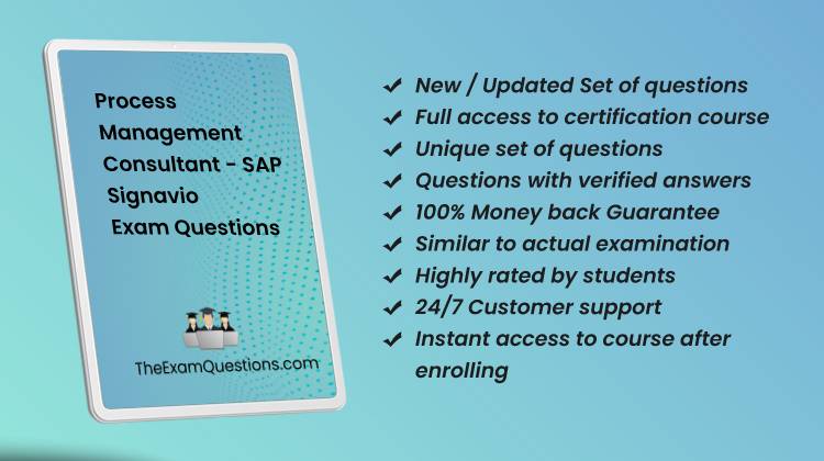 Process Management Consultant - SAP Signavio {C_SIGPM_2403} Questions