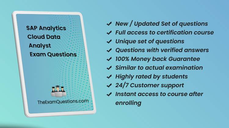 SAP Analytics Cloud Data Analyst {C_SAC_2415} Questions