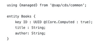 Your CAP project contains an entity called Books. 