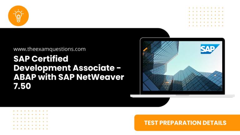 SAP Certified Development Associate - ABAP with SAP NetWeaver 7.50