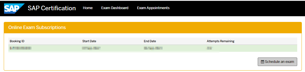 Exam Dashboard