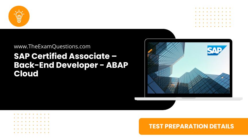 SAP Certified Associate – Back-End Developer - ABAP Cloud