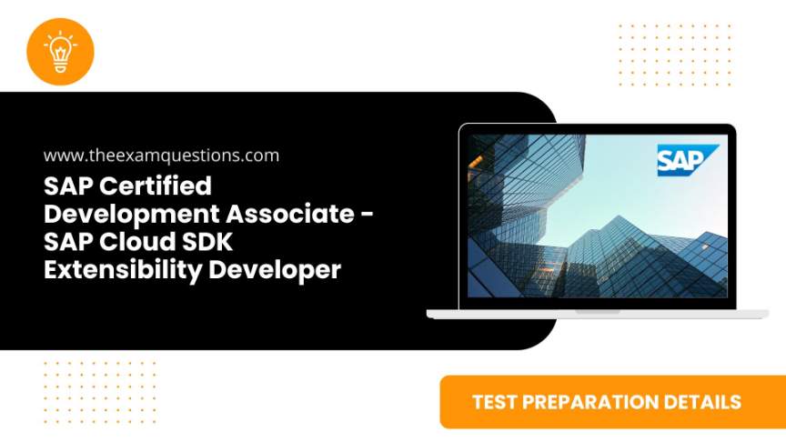 SAP Certified Development Associate - SAP Cloud SDK Extensibility Developer