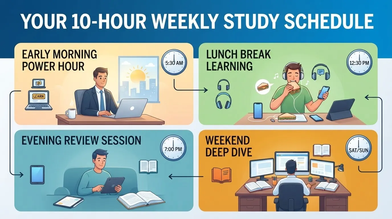 YOUR 10-HOUR WEEKLY STUDY SCHEDULE
