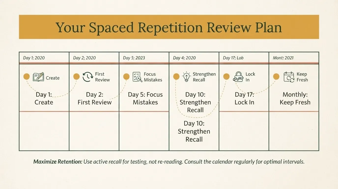 Spaced Repetition Review Plan