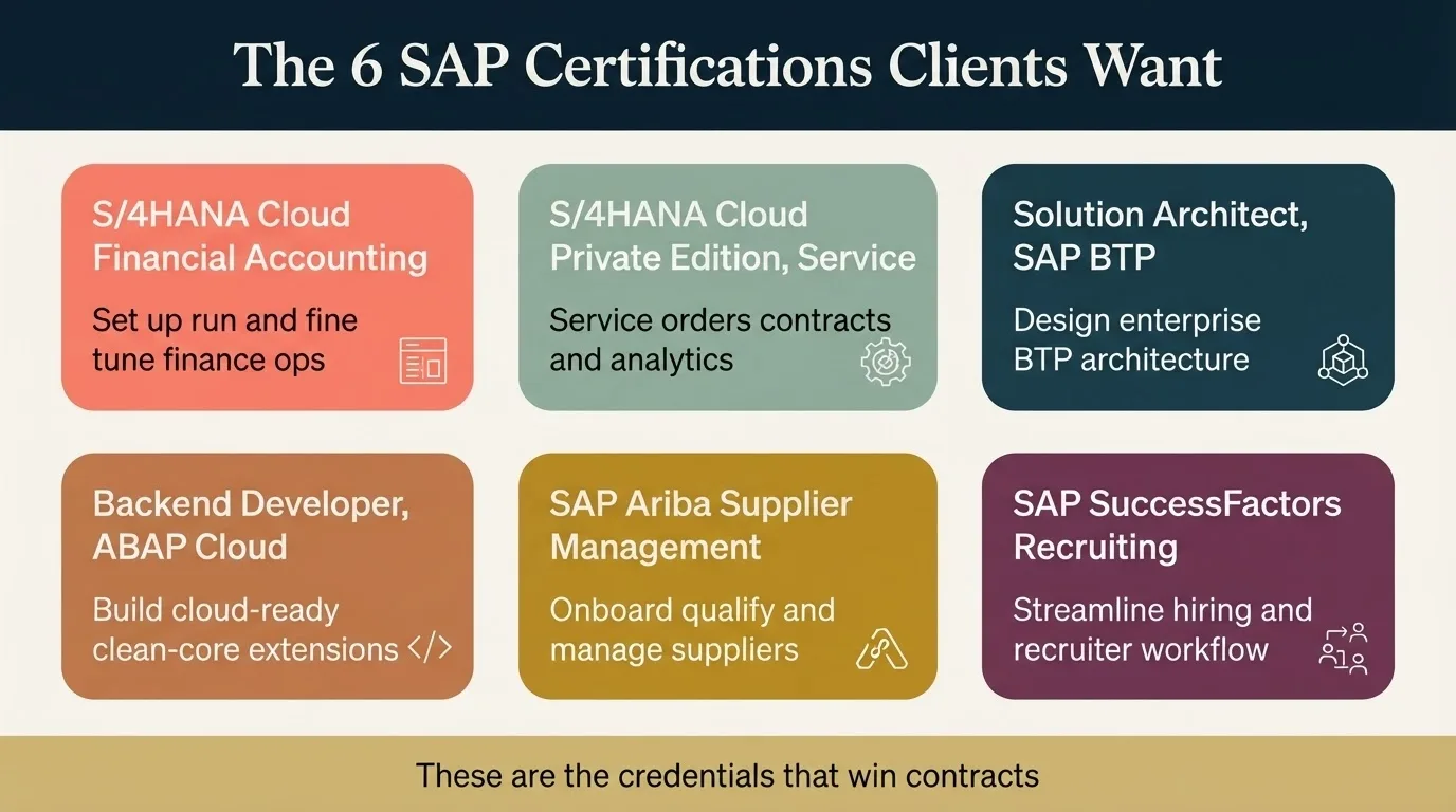 6 SAP Certifications Clients Want