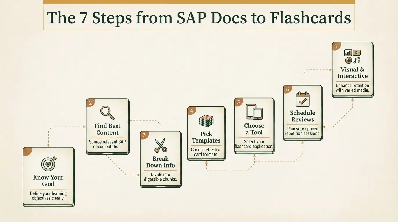 7 Steps from SAP Docs to Flashcards