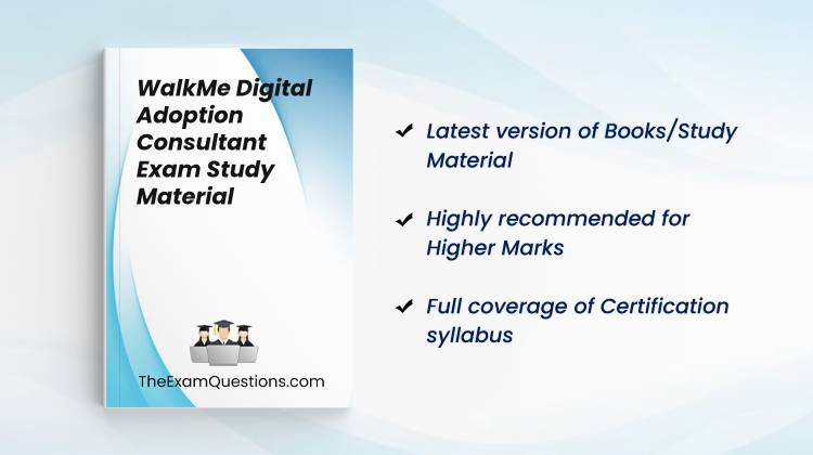 Books/Study Material - WalkMe Digital Adoption Consultant {C_WME_2506}