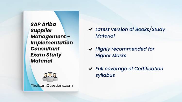 Books/Study Material - SAP Ariba Supplier Management - Implementation Consultant {C_ARSUM_2404}