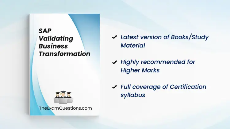 Books/Study Material - SAP Validating Business Transformation {C_SIGVT_2506}