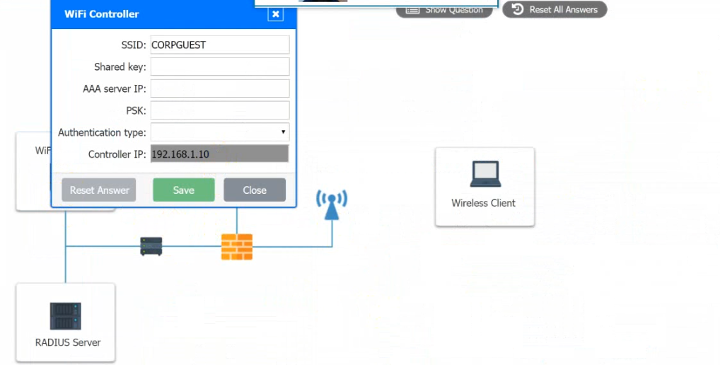 The wireless network should support 802.