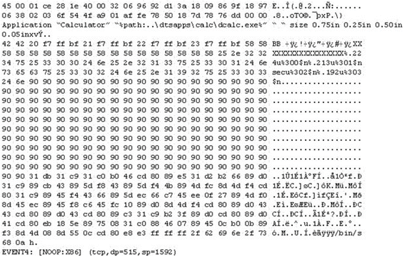 The following is an entry captured by a network IDS. You are assigned the task of analyzing this entry